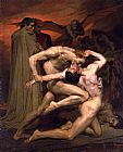 William Bouguereau Dante and Virgil in Hell painting